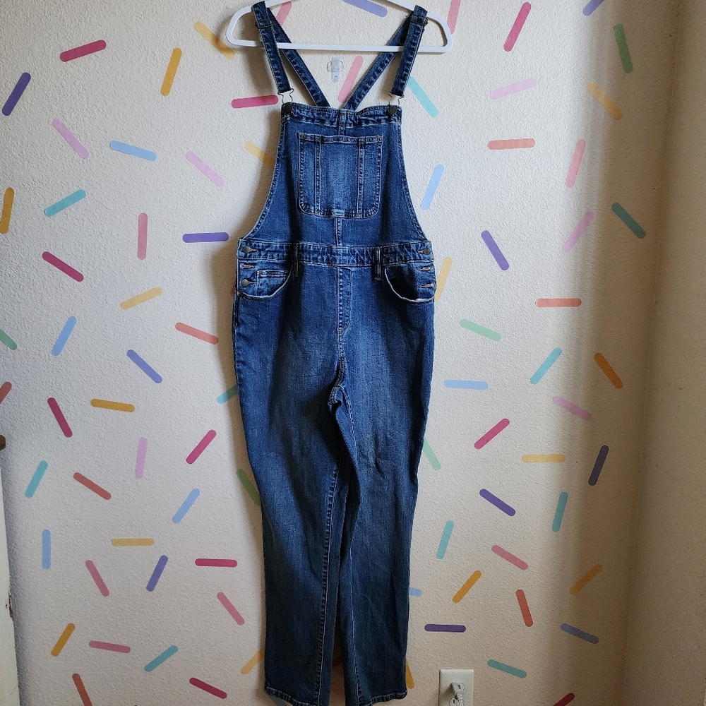 Universal Thread Denim Jean Overalls Skinny Size 12/31R